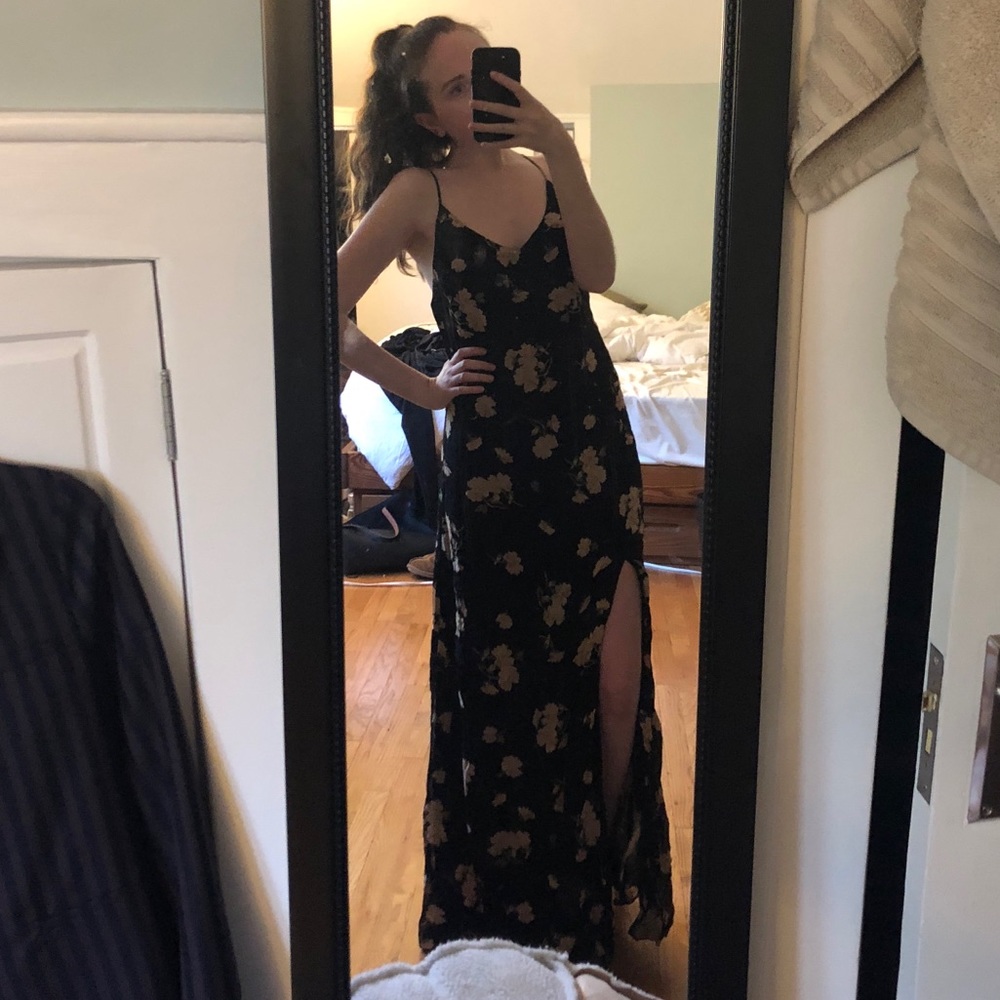 Reformation Floral Maxi Dress with Slits